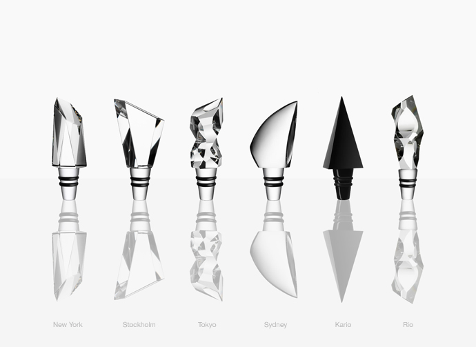 Carat City Stoppers by Lena Bergström for Orrefors
