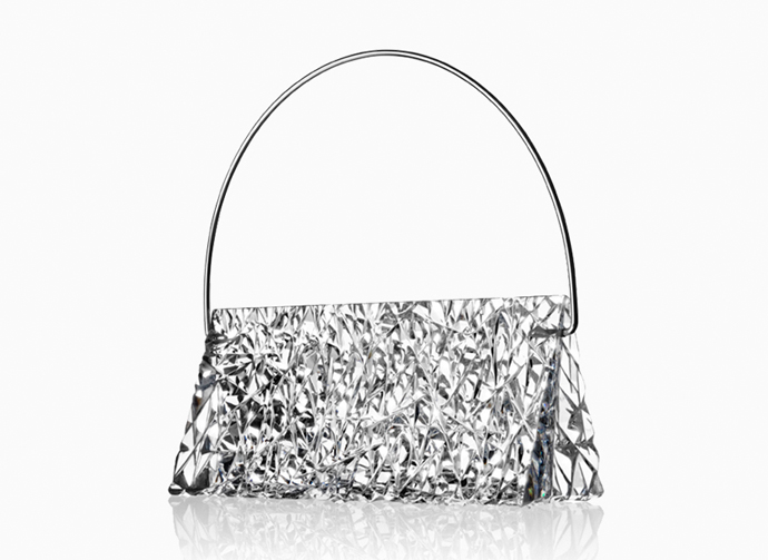 Handbag Gunilla in solid crystal by Lena Bergström