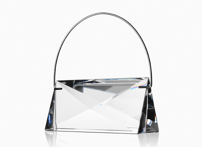Handbag Siv in solid crystal by Lena Bergström